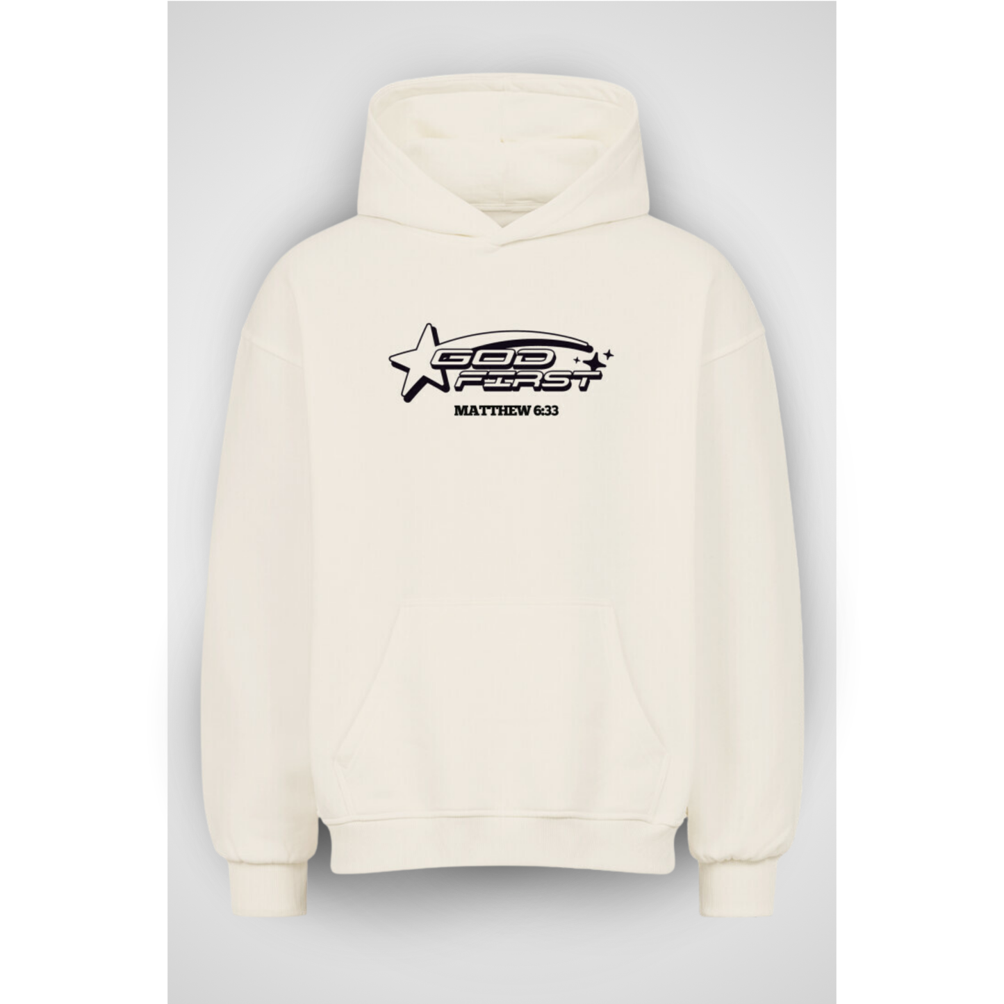 GOD FIRST | Oversized Hoodie