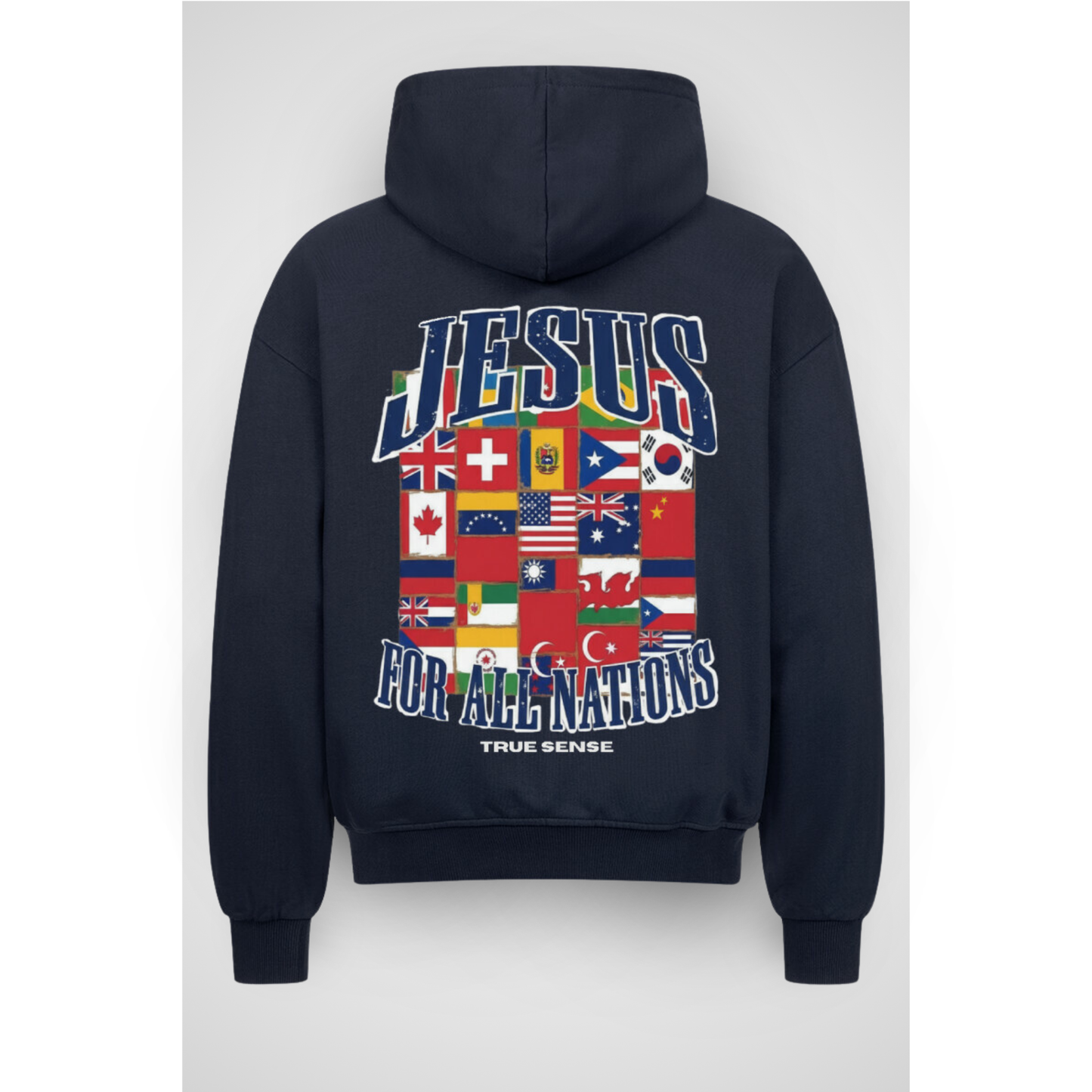 NATIONS | Sweat à capuche zippé surdimensionné