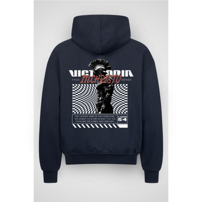 VICT | Sweat à capuche zippé surdimensionné