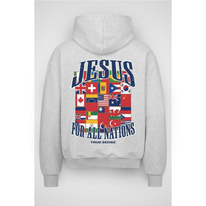 NATIONS | Sweat à capuche zippé surdimensionné