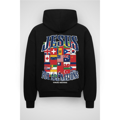 NATIONS | Sweat à capuche zippé surdimensionné