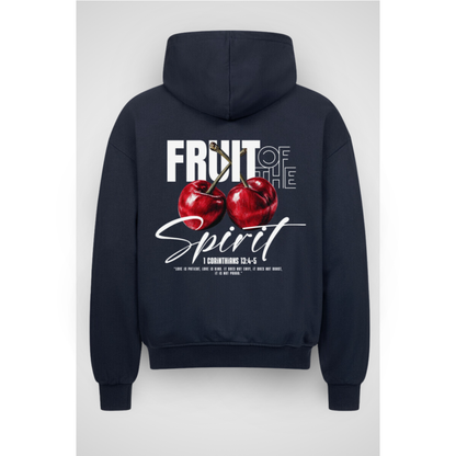 FRUITOF | Sweat à capuche zippé surdimensionné