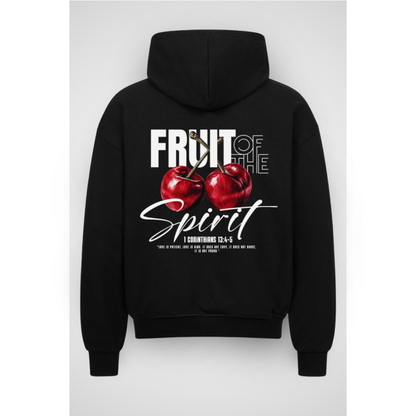 FRUITOF | Sweat à capuche zippé surdimensionné