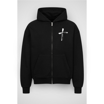 CHRISTIAN | Sweat à capuche zippé surdimensionné