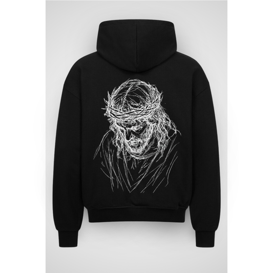 CHRISTIAN | Oversized zipper hoodie