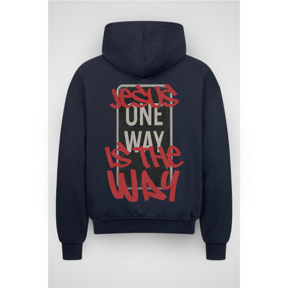 WAY2 | Sweat à capuche zippé surdimensionné