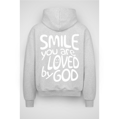 SMILE | Sweat à capuche zippé surdimensionné