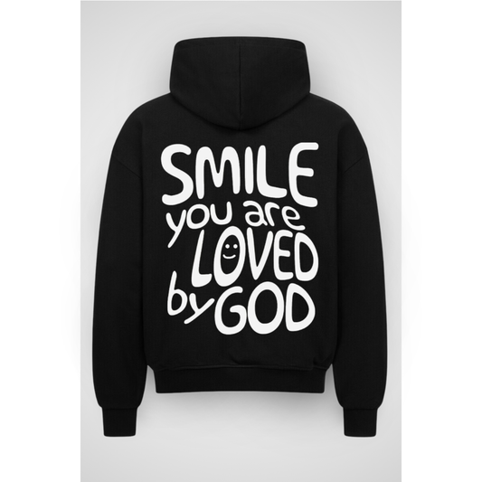 SMILE | Oversized zipper hoodie