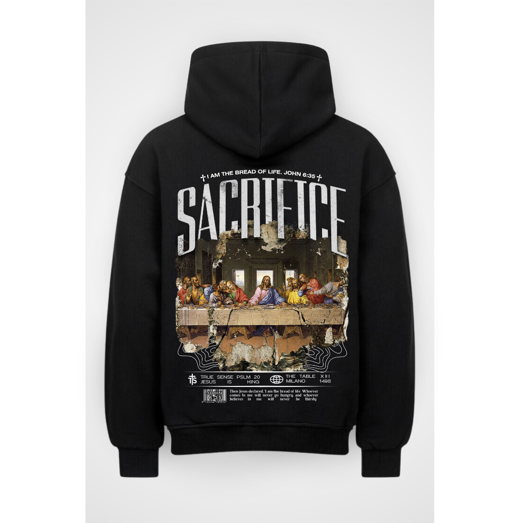 SACRIFICE | Oversized Zipper Hoodie