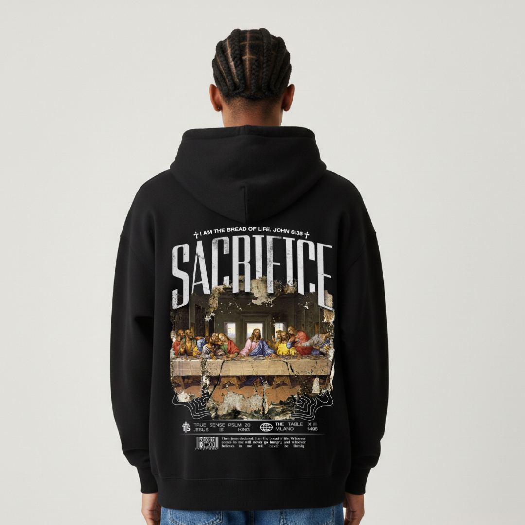 SACRIFICE | Oversized Zipper Hoodie