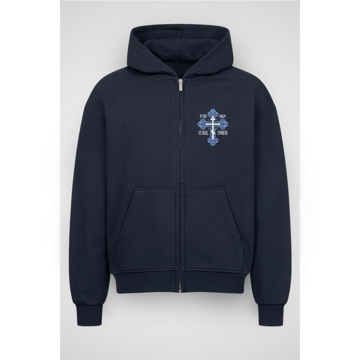 CONQUER | Sweat à capuche zippé surdimensionné