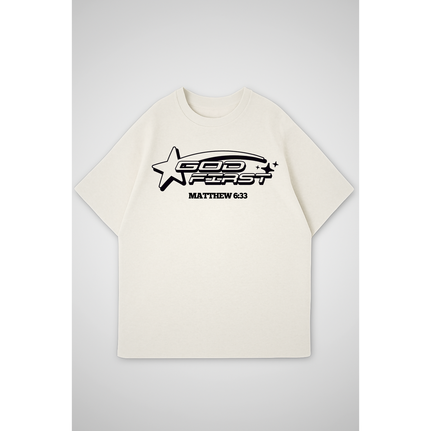 GOD FIRST | Oversized T-Shirt