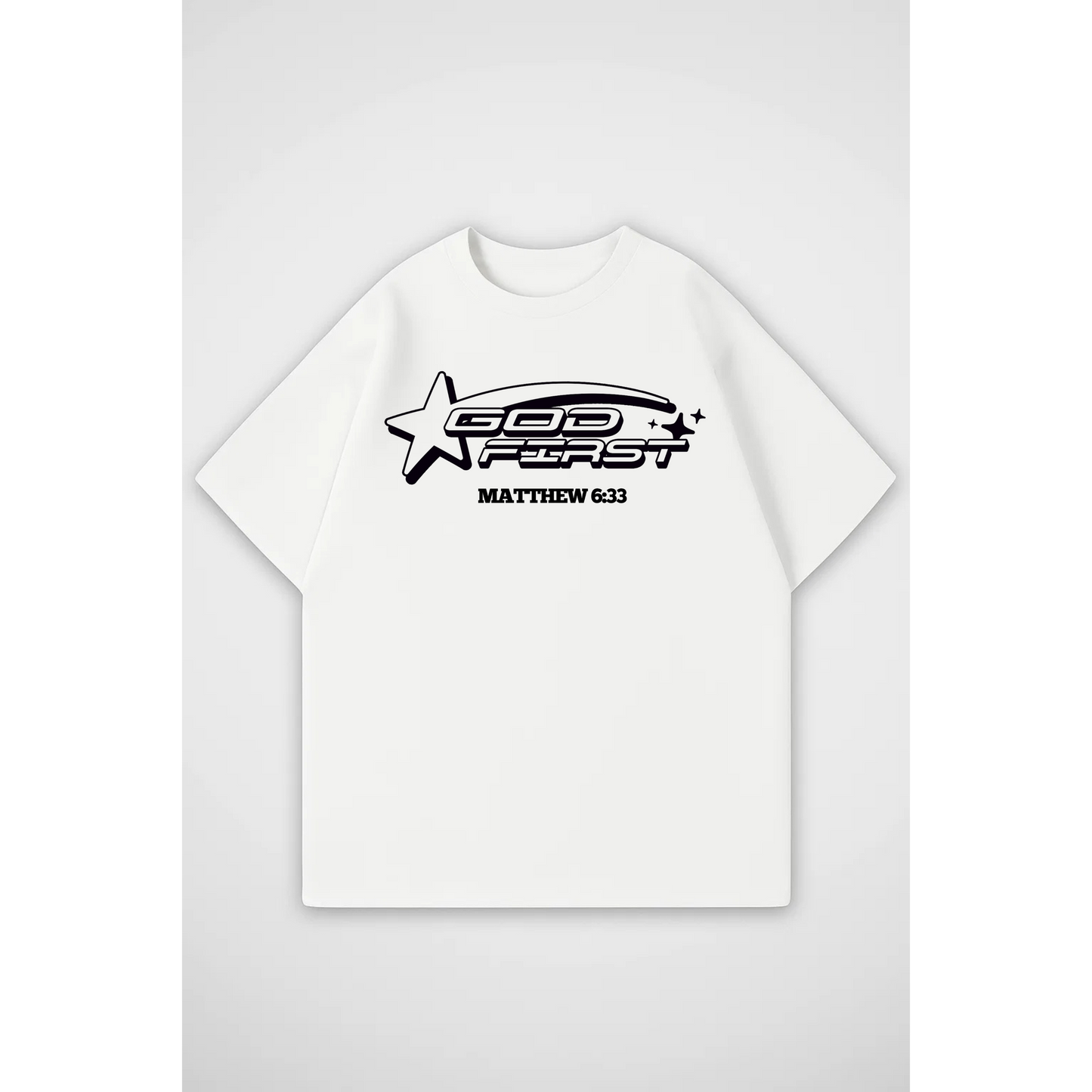 GOD FIRST | Oversized T-Shirt