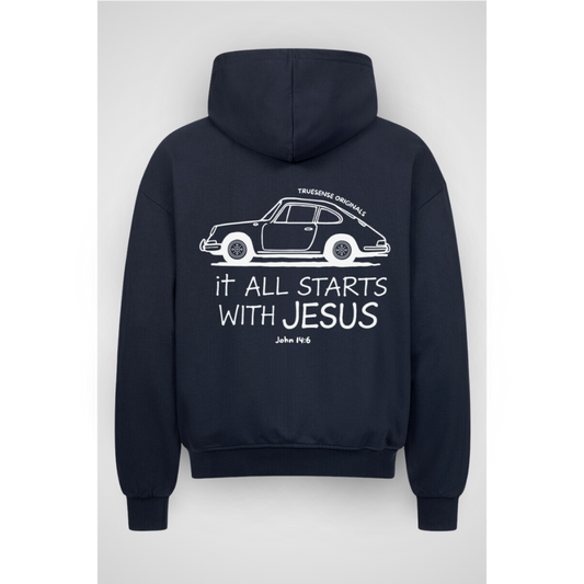 START | Oversized Zipper Hoodie
