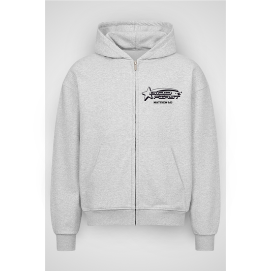 GOD FIRST | Oversized Zipper