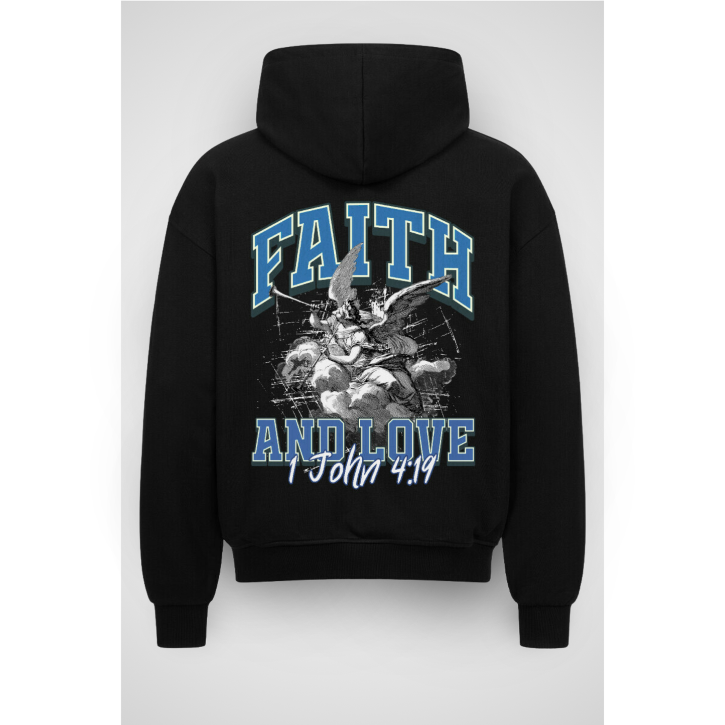 1JOHN4 | Oversized Zipper Hoodie