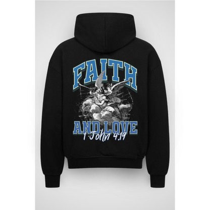 1JOHN4 | Oversized Zipper Hoodie