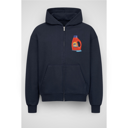 WASHED | Oversized Zipper Hoodie