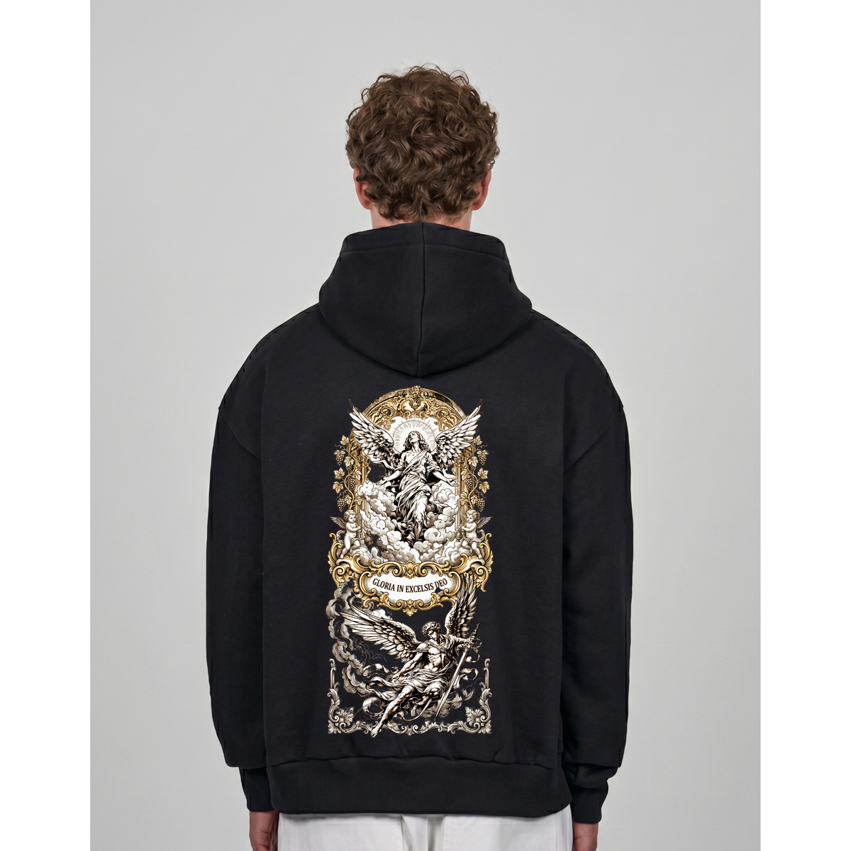EXCELSIS DEO | Oversized Zipper Hoodie