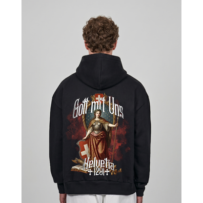 SWISS HELVETIA | Oversized Zipper Hoodie
