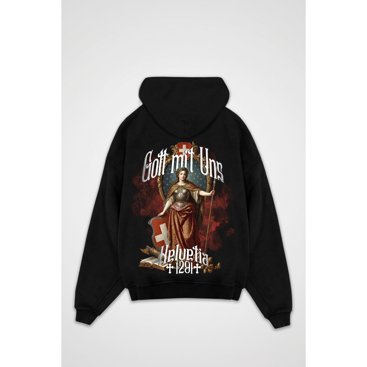 SWISS HELVETIA | Oversized Zipper Hoodie