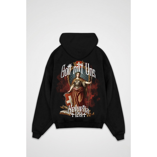 SWISS HELVETIA | Oversized Zipper Hoodie