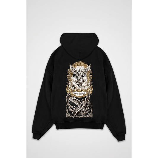 EXCELSIS DEO | Oversized Zipper Hoodie
