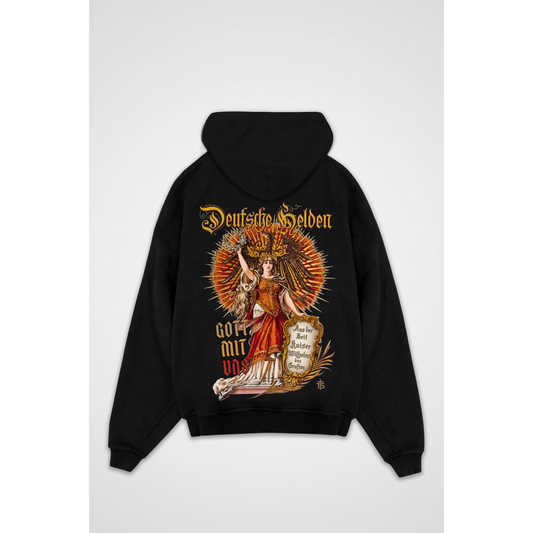 DEUTSCHE HELDEN | Oversized Zipper Hoodie